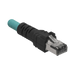 CABLE DE CONEXIÓN INDUSTRIALNET CAT5E, DE M12 D-CODE MACHO A PLUG RJ45, BLINDADO S/FTP, FORRO TPO, COLOR AZUL CERCETA, 1 METRO-Patch Cords-PANDUIT-Bsai Seguridad & Controles