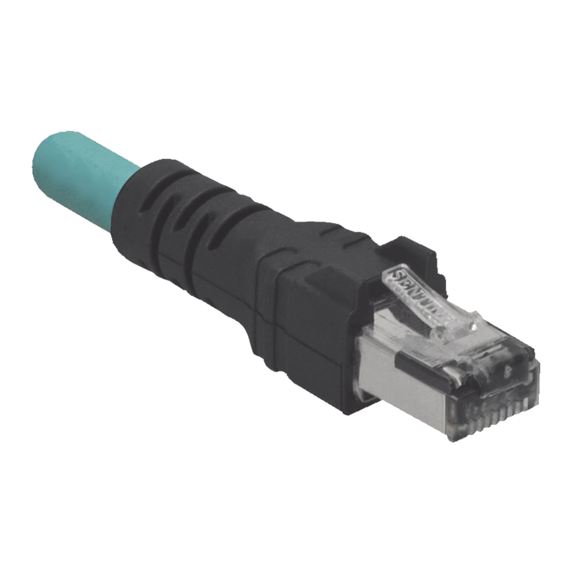 CABLE DE CONEXIÓN INDUSTRIALNET CAT5E, DE M12 D-CODE MACHO A PLUG RJ45, BLINDADO S/FTP, FORRO TPO, COLOR AZUL CERCETA, 5 METROS-Patch Cords-PANDUIT-Bsai Seguridad & Controles