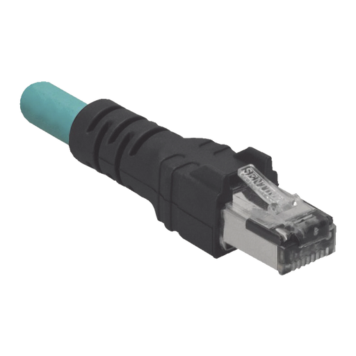 CABLE DE CONEXIÓN INDUSTRIALNET CAT5E, DE M12 D-CODE MACHO A PLUG RJ45, BLINDADO S/FTP, FORRO TPO, COLOR AZUL CERCETA, 5 METROS-Patch Cords-PANDUIT-ICD14T1NTL5M-Bsai Seguridad & Controles