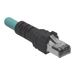 CABLE DE CONEXIÓN INDUSTRIALNET CAT5E, DE M12 D-CODE MACHO A PLUG RJ45, BLINDADO S/FTP, FORRO TPO, COLOR AZUL CERCETA, 5 METROS-Patch Cords-PANDUIT-Bsai Seguridad & Controles