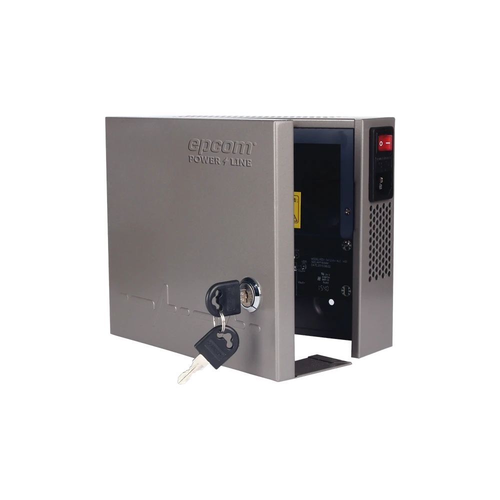 FUENTE DE ALIMENTACIÓN DE ALTO RENDIMIENTO DE 11 - 15 VCD @ 6 AMPER, CON CAPACIDAD DE 4 A 8 CÁMARAS-Energía-EPCOM POWERLINE-Bsai Seguridad & Controles