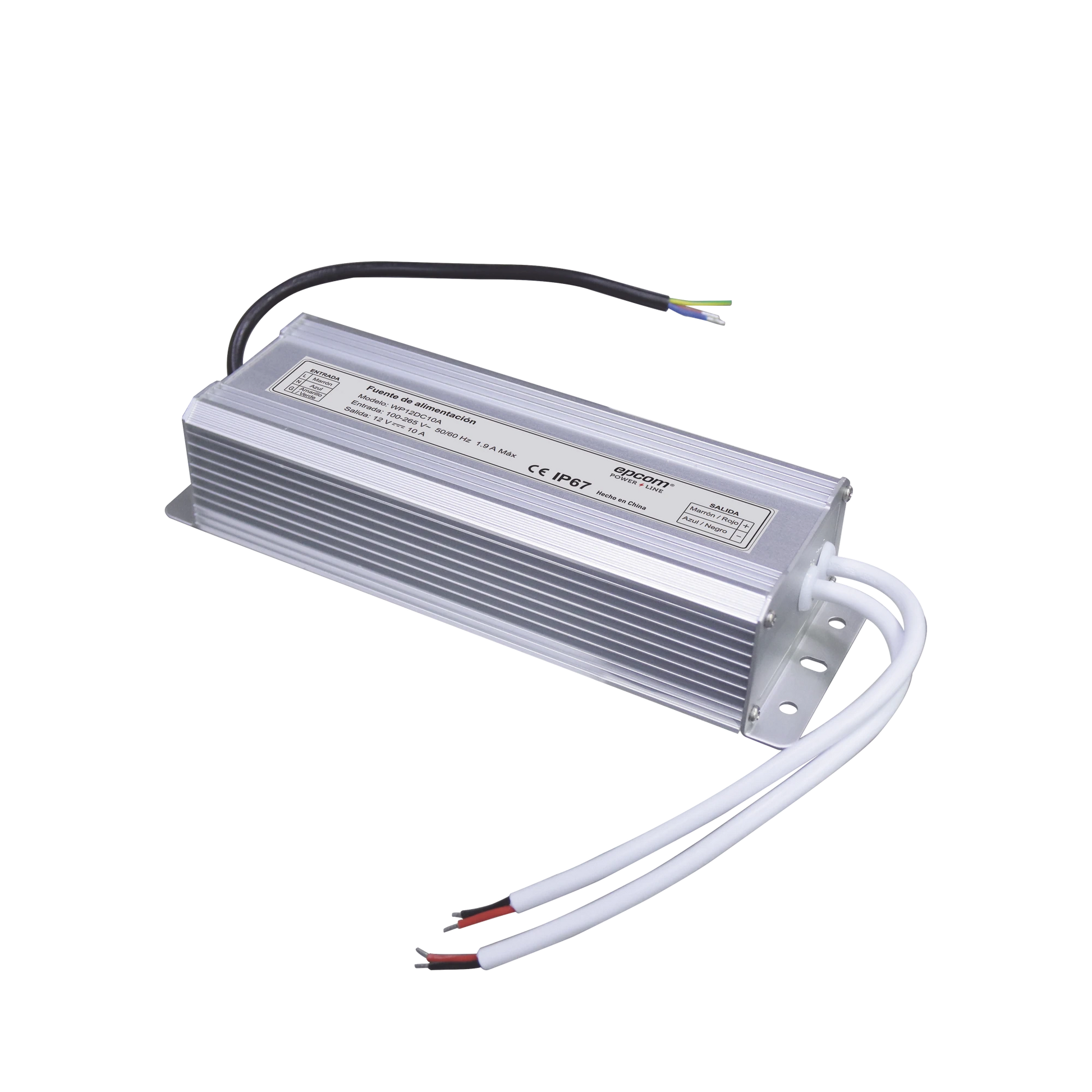 FUENTE DE ALIMENTACION PARA INTEMPERIE WATERPROOF 12 V @ 10 A-Fuentes de Poder-EPCOM POWERLINE-WP12DC10A-Bsai Seguridad & Controles