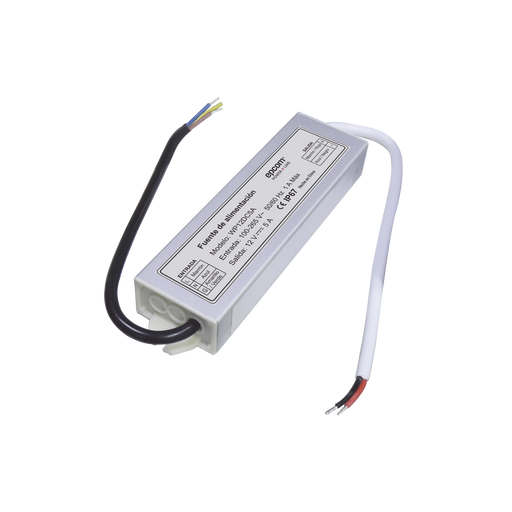 FUENTE DE ALIMENTACION PARA INTEMPERIE WATERPROOF 12 V @ 5 A-Fuentes de Poder-EPCOM POWERLINE-WP12DC5A-Bsai Seguridad & Controles