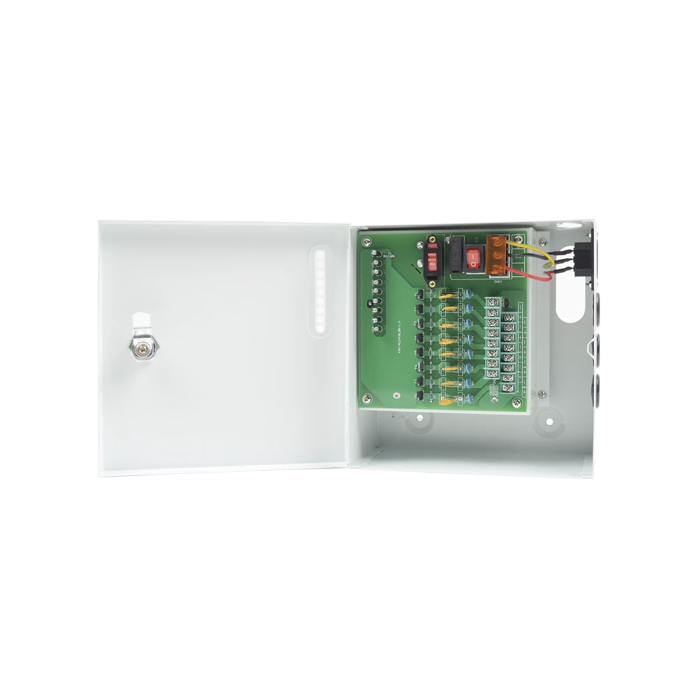 FUENTE DE ALIMENTACIÓN PROFESIONAL DE 24 VCA @ 8 AMPER, PARA 8 CÁMARAS, VOLTAJE DE ENTRADA : 96-264 VCA-Energía-EPCOM POWERLINE-Bsai Seguridad & Controles