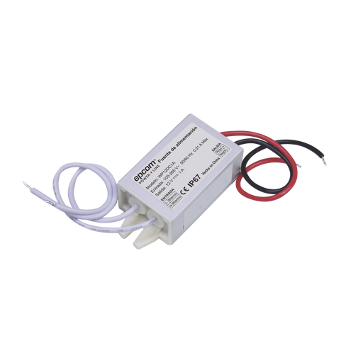FUENTE DE ALIMENTANTACION PARA INTEMPERIE WATERPROOF 12 V @ 1 A-Fuentes de Poder-EPCOM POWERLINE-WP12DC1A-Bsai Seguridad & Controles