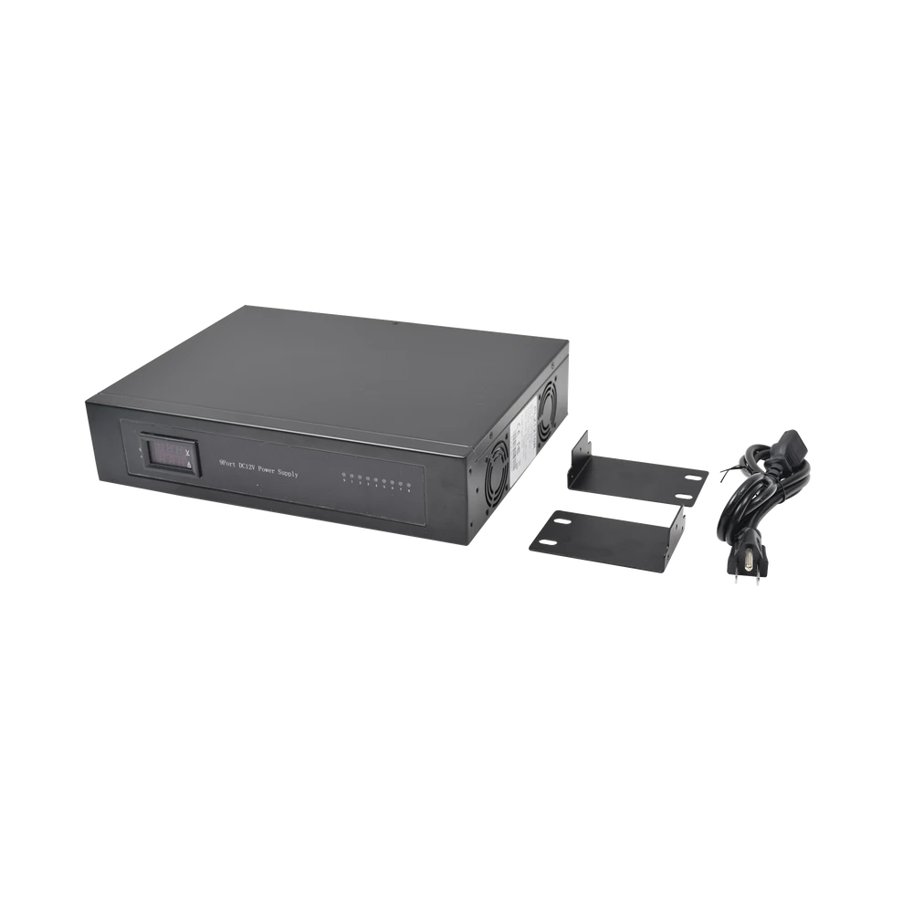 FUENTE DE PODER GRADO INDUSTRIAL DE 11 - 15 VCD @ 10 AMPER, PARA 9 CÁMARAS, PARA RACK, CON VOLTAJE DE ENTRADA DE 110-240 VCA-Energía-EPCOM POWER LINE-Bsai Seguridad & Controles