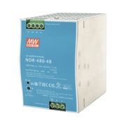 FUENTE DE PODER INDUSTRIAL DE 480W, SALIDA 48 VCD, PARA MONTAJE EN RIEL DIN-Fuentes de Alimentación-MEANWELL-Bsai Seguridad & Controles
