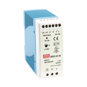 FUENTE DE PODER INDUSTRIAL RIEL DIN 48VCD, 40W-Fuentes de Alimentación-MEANWELL-Bsai Seguridad & Controles
