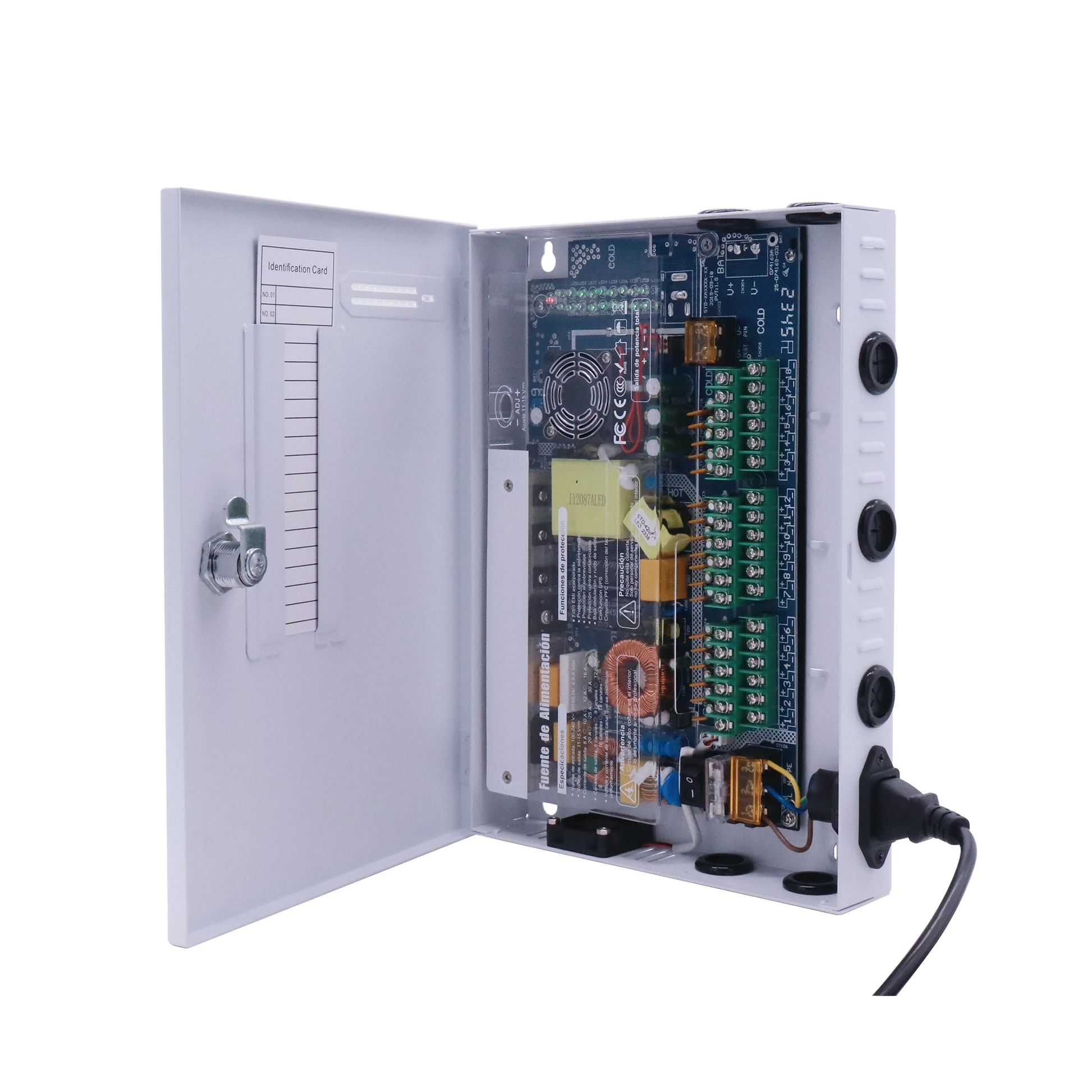 FUENTE DE PODER PROFESIONAL 11-15 V / 18 CANALES / 16 A / HASTA 1.8 AMPERES POR SALIDA / PROTECCIÓN CONTRA OV, OC, SC, / FILTRO DE RUIDO POR CANAL-Energía-EPCOM POWERLINE-Bsai Seguridad & Controles