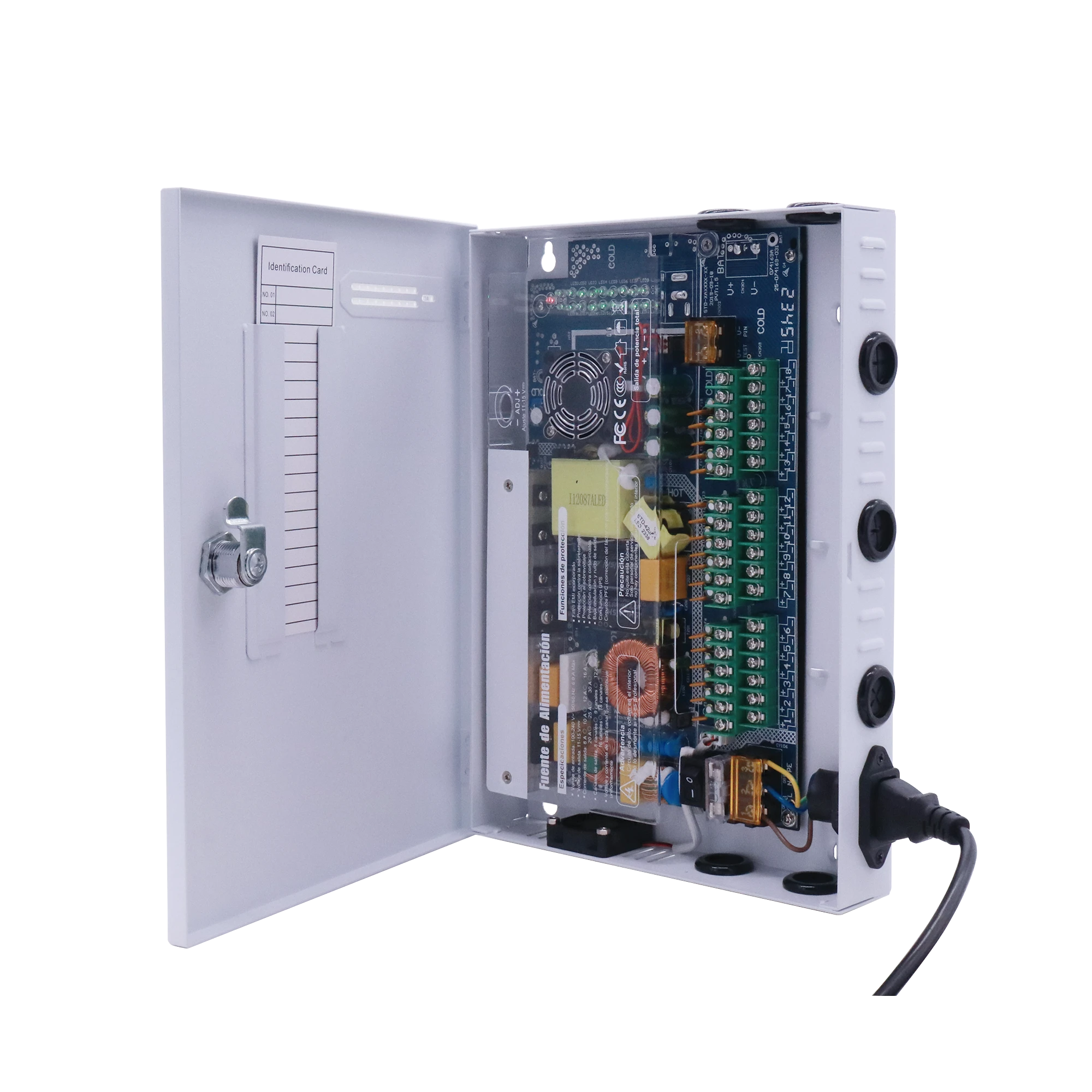 FUENTE DE PODER PROFESIONAL 11-15 V / 18 CANALES / 16 A / HASTA 1.8 AMPERES POR SALIDA / PROTECCIÓN CONTRA OV, OC, SC, / FILTRO DE RUIDO POR CANAL-Energía-EPCOM POWERLINE-Bsai Seguridad & Controles