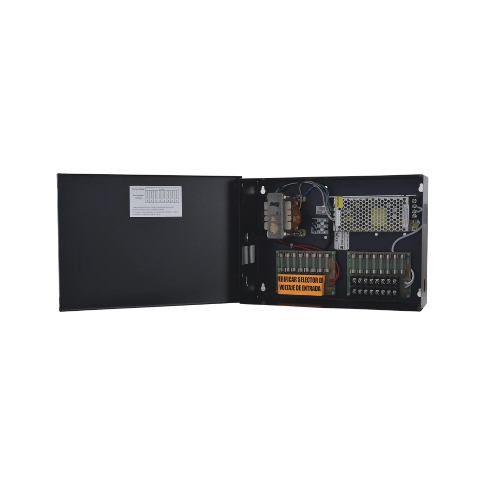 FUENTE DE PODER PROFESIONAL CCTV DUAL DE 24 VCA@8A (8 CÁMARAS) Y 12 VCD@5A (8 CÁMARAS) VOLT. DE ENTRADA: 115, 127, 132 VCA (SELECCIONABLE)-Energía-EPCOM INDUSTRIAL-Bsai Seguridad & Controles