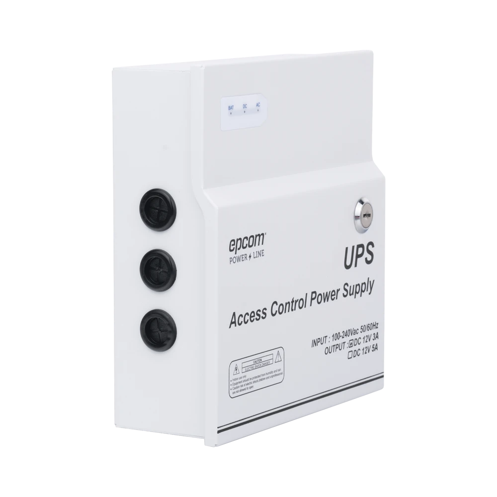 FUENTE DE PODER PROFESIONAL DE 11-15 VCC @ 3 A, 1 SALIDA CON TEMPORIZADOR INTEGRADO; CON CAPACIDAD DE BATERÍA DE RESPALDO,VOLTAJE DE ENTRADA : 96-264 VCA-Fuentes de Alimentación-EPCOM POWERLINE-Bsai Seguridad & Controles