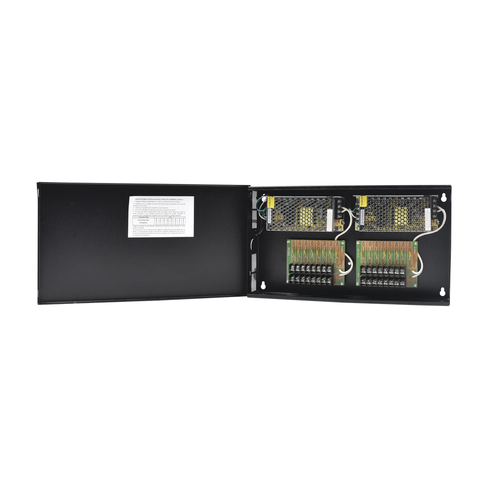 FUENTE DE PODER PROFESIONAL DE CCTV DE 12-13.2 VDC @ 10 A, 16 CÁMARAS, VOLTAJE DE ENTRADA: 100-240 VCA-Energía-EPCOM INDUSTRIAL-Bsai Seguridad & Controles