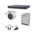 KIT TURBOHD 1080P / DVR 8 CANALES / 8 CÁMARAS TURRET (EXTERIOR 2.8 MM) / CONECTORES / TRANSCEPTORES / FUENTE DE PODER PROFESIONAL HASTA 15 VCC PARA LARGA DISTANCIA-Kits- Sistemas Completos-HIKVISION-KH1080P8DW-Bsai Seguridad & Controles