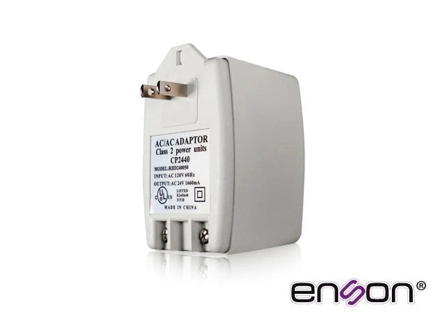 FUENTE DE PODER TRANSFORMADOR ENSON RT-2440 DE 24VAC 1.8A 40W COMPATIBLE CON CONVERTIDOR DE CORRIENTE PSC-24122 IDEAL PARA SU USO EN CCTV INCENDIO Y DEMAS EQUIPOS QUE FUNCIONEN A 24VAC-Fuentes de Alimentación-ENSON-Bsai Seguridad & Controles