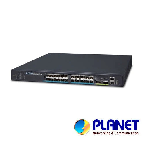 SWITCH PLANET XGS-5240-24X2QR STACKING ADMINISTRABLE L2 + L3 RUTEO ESTATICO/ 24 PUERTOS SFP VELOCIDAD DE TRANSMISION 10GBPS + 2 QSFP VELOCIDAD DE TRANSMISION 40 GBPS + 1 PUERTO RJ45 SERIAL + 1 PUERTO RJ45 ADMINISTRACION + 1 PUERTO USB 2.0/FUENTE REDUND...-Switches-PLANET-Bsai Seguridad & Controles