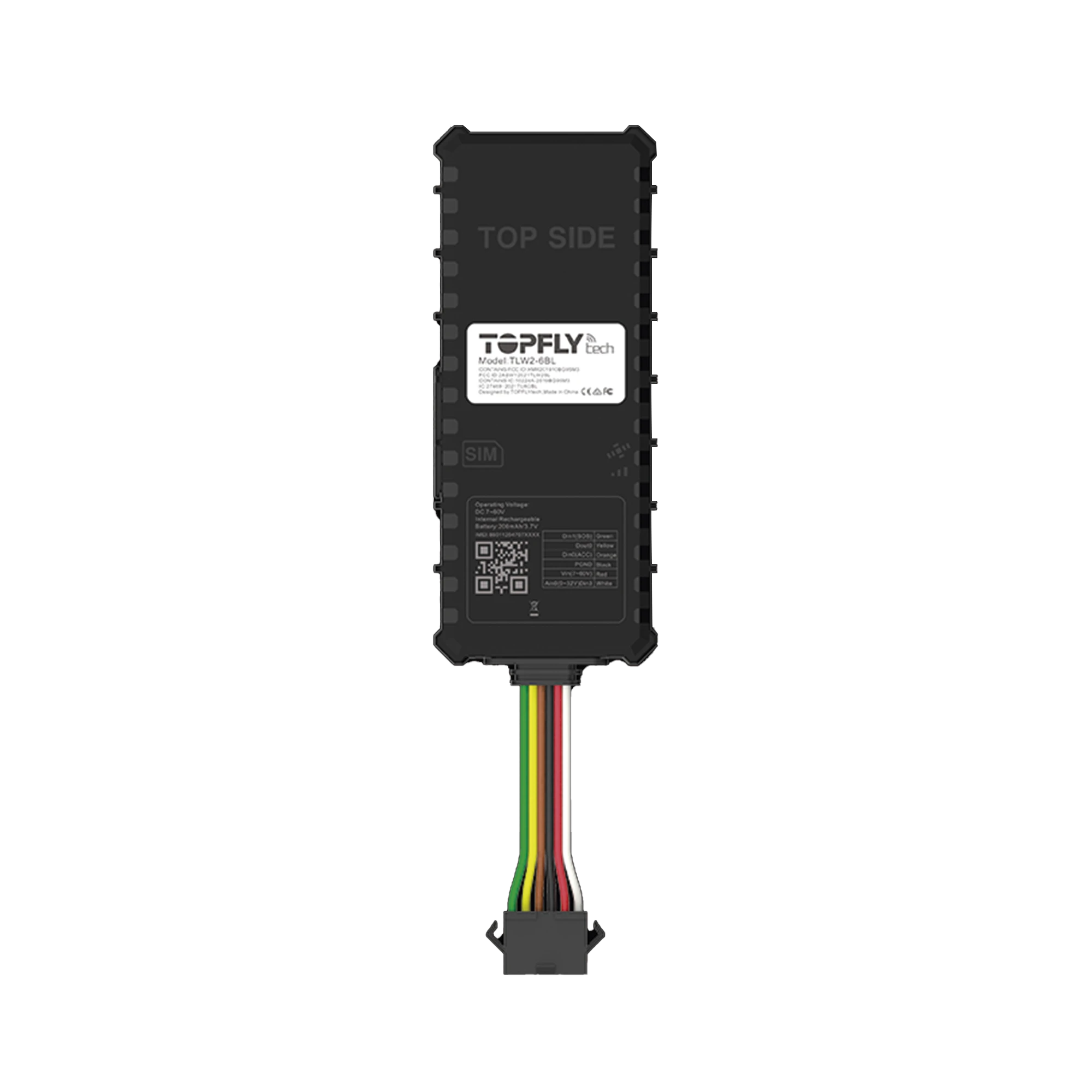 TECNOLOGÍA DE SEGUIMIENTO BÁSICO PARA VEHÍCULOS / RASTREADOR SATELITAL CON CONECTIVIDAD 4G LTE Y BLE / ALERTAS DE ENCENDIDO Y APAGADO DEL MOTOR / FUNCIÓN DE EMERGENCIA SOS-IoT, GPS y Telemática-TOPFLYTECH-Bsai Seguridad & Controles