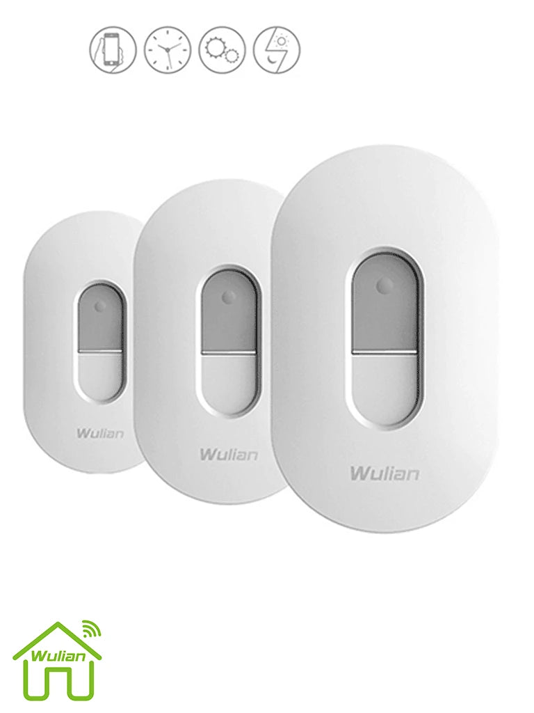 WULIAN DOORBELLBUT- BOTÓN DE TIMBRE PARA PUERTA CONEXIÓN ZIGBEE/ FUNCIONA COMO BOTÓN DE EMERGENCIA, TIMBRE, PUEDE ASIGNARSE PARA CREACIÓN Y CONTROL DE ESCENA EN APLICACIÓN DESDE SMARTPHONE-Controles-WULIAN-Bsai Seguridad & Controles