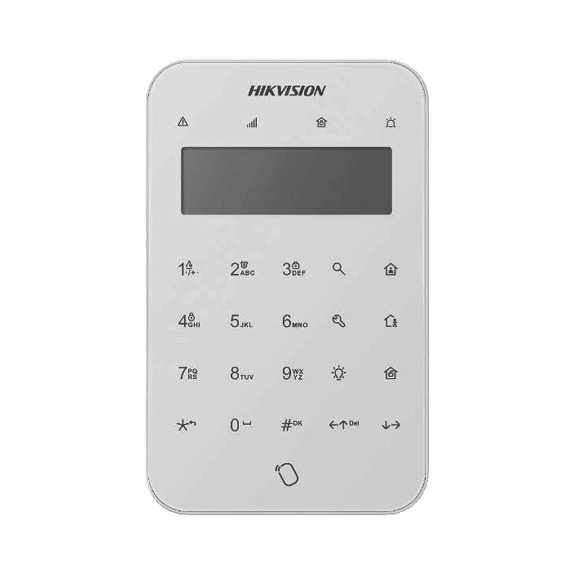 (AX PRO) TECLADO INALÁMBRICO CON PANTALLA LCD PARA ARMADO Y DESARMADO / FUNCIONES DE AUTOMATIZACIÓN PARA CONTROL DE RELEVADORES-Paneles de Alarma y Accesorios Hikvision-HIKVISION-Bsai Seguridad & Controles