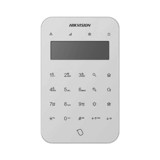 (AX PRO) TECLADO INALÁMBRICO CON PANTALLA LCD PARA ARMADO Y DESARMADO / FUNCIONES DE AUTOMATIZACIÓN PARA CONTROL DE RELEVADORES-Paneles de Alarma y Accesorios Hikvision-HIKVISION-DS-PK1-LT-WB-Bsai Seguridad & Controles