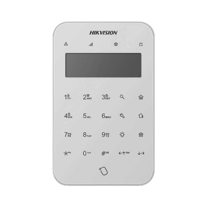 (AX PRO) TECLADO INALÁMBRICO CON PANTALLA LCD PARA ARMADO Y DESARMADO / FUNCIONES DE AUTOMATIZACIÓN PARA CONTROL DE RELEVADORES-Paneles de Alarma y Accesorios Hikvision-HIKVISION-DS-PK1-LT-WB-Bsai Seguridad & Controles