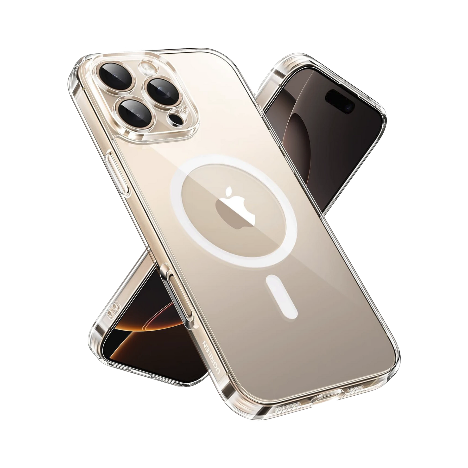 FUNDA PROTECTORA MAGNÉTICA TRANSPARENTE UGREEN CLASSY PARA IPHONE 16 PRO (TRANSPARENTE)-Servidores / Almacenamiento-UGREEN-45927-Bsai Seguridad & Controles