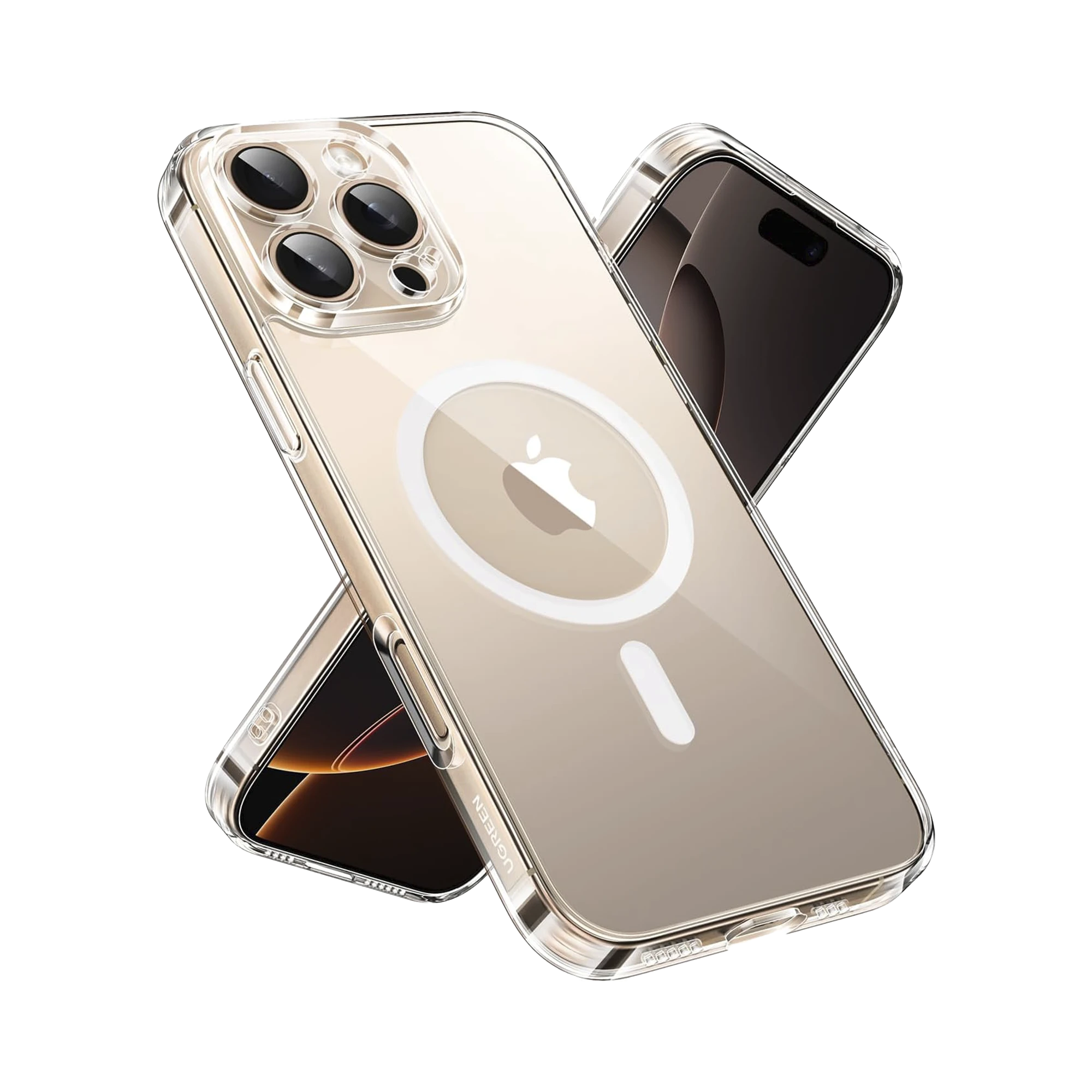 FUNDA PROTECTORA MAGNÉTICA TRANSPARENTE UGREEN CLASSY PARA IPHONE 16 PRO (TRANSPARENTE)-Servidores / Almacenamiento-UGREEN-45927-Bsai Seguridad & Controles