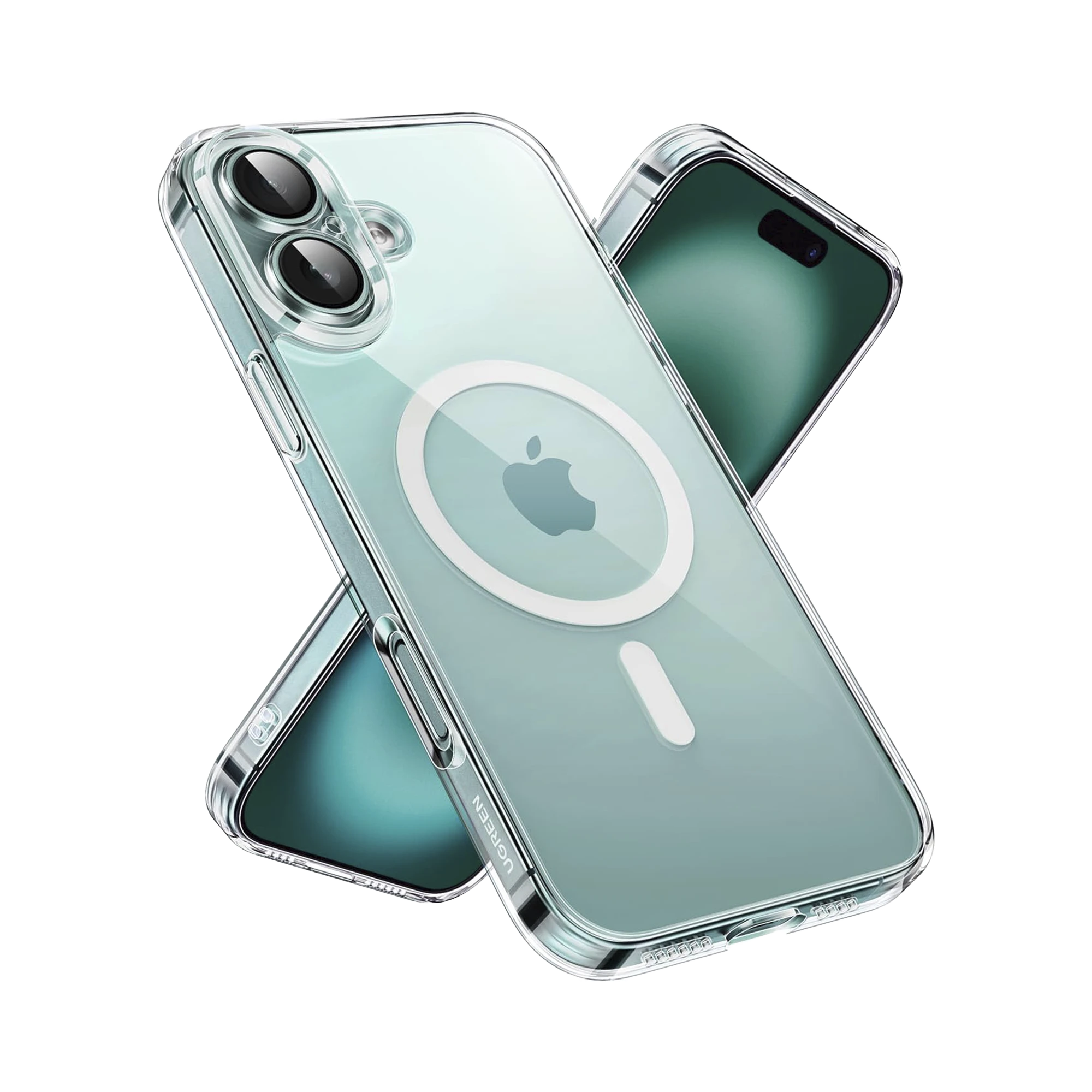 FUNDA PROTECTORA MAGNÉTICA TRANSPARENTE UGREEN CLASSY PARA IPHONE 16 (TRANSPARENTE)-Servidores / Almacenamiento-UGREEN-45925-Bsai Seguridad & Controles
