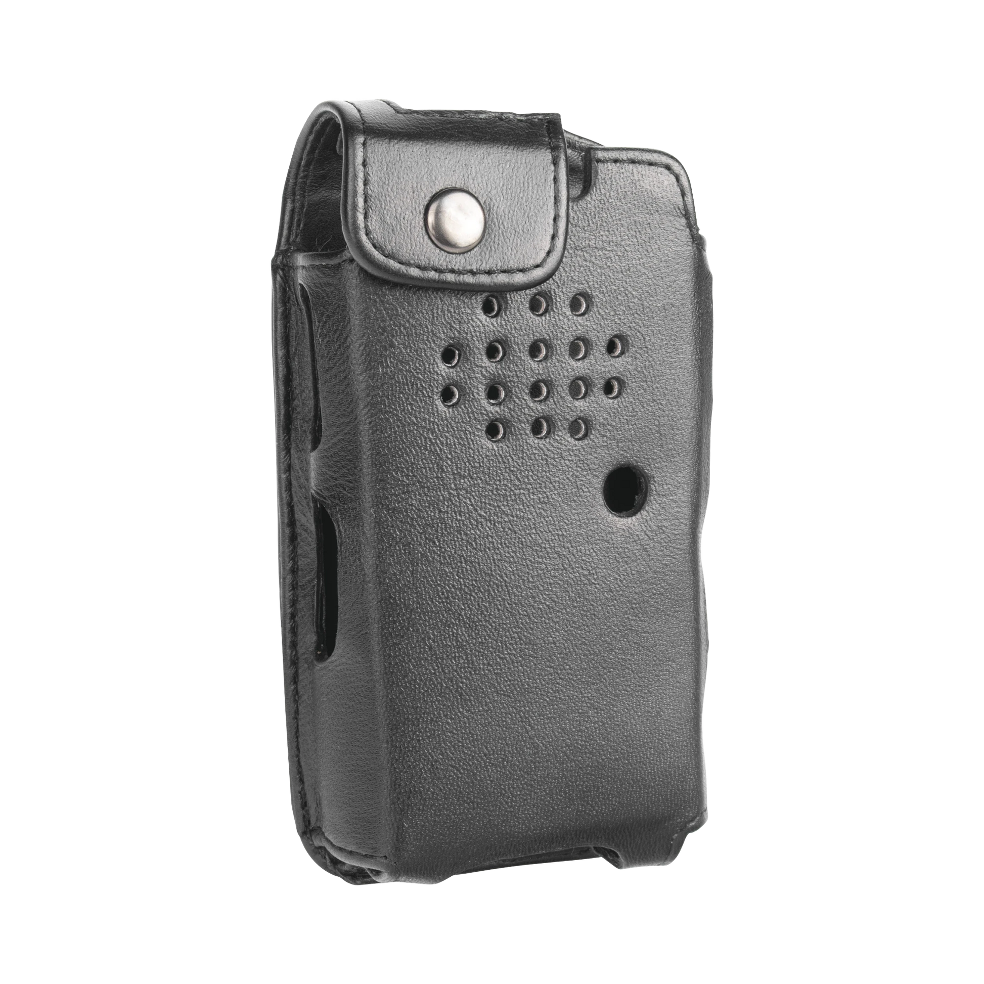 FUNDA REFORZADA DE PIEL PARA RADIOS TE-390.-Accesorios para KENWOOD-SYSCOM-Bsai Seguridad & Controles
