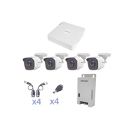 KIT TurboHD 1080 Lite / DVR 4 Canales / 4 Cámaras Bala (exterior 2.8 mm) / Transceptores / Conectores / Fuente de Poder Profesional-Kits Cámaras de Seguridad-EPCOM PROFESSIONAL-Bsai Seguridad & Controles
