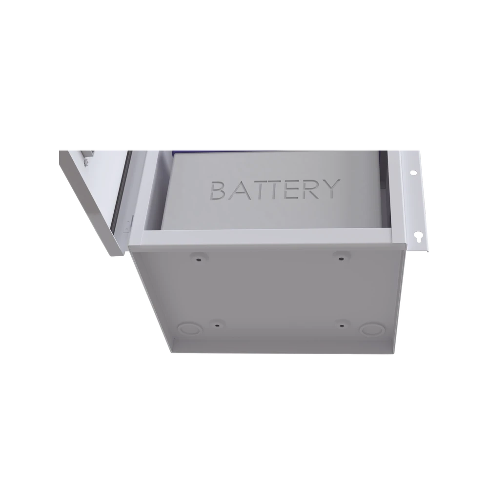GABINETE ACERO GALV. PARA 2 BATERÍAS PL110D12 (400 X 730 X 300MM). PUERTA VENTILADA. ACC. PARA PISO O POSTE NO INCLUIDOS.-Gabinetes y Carcasas-EPCOM INDUSTRIAL-Bsai Seguridad & Controles