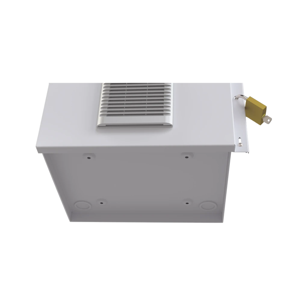 GABINETE ACERO GALV. PARA 2 BATERÍAS PL110D12 (400 X 730 X 300MM). PUERTA VENTILADA. ACC. PARA PISO O POSTE NO INCLUIDOS.-Gabinetes y Carcasas-EPCOM INDUSTRIAL-Bsai Seguridad & Controles