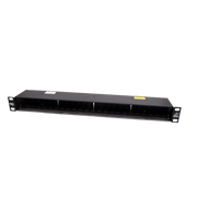 GABINETE DE 24 CANALES PARA MONTAJE EN RACK, COMPATIBLE CON EL MÓDULO DE PROTECCIÓN DTK-NETMS-Protección Contra Descargas-DITEK-Bsai Seguridad & Controles