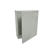 GABINETE DE ACERO IP66 USO EN INTEMPERIE (800 X 1200 X 400 MM) CON PLACA TRASERA INTERIOR METÁLICA Y COMPUERTA INFERIOR ATORNILLABLE (INCLUYE CHAPA Y LLAVE).-Racks y Gabinetes-PRECISION-Bsai Seguridad & Controles