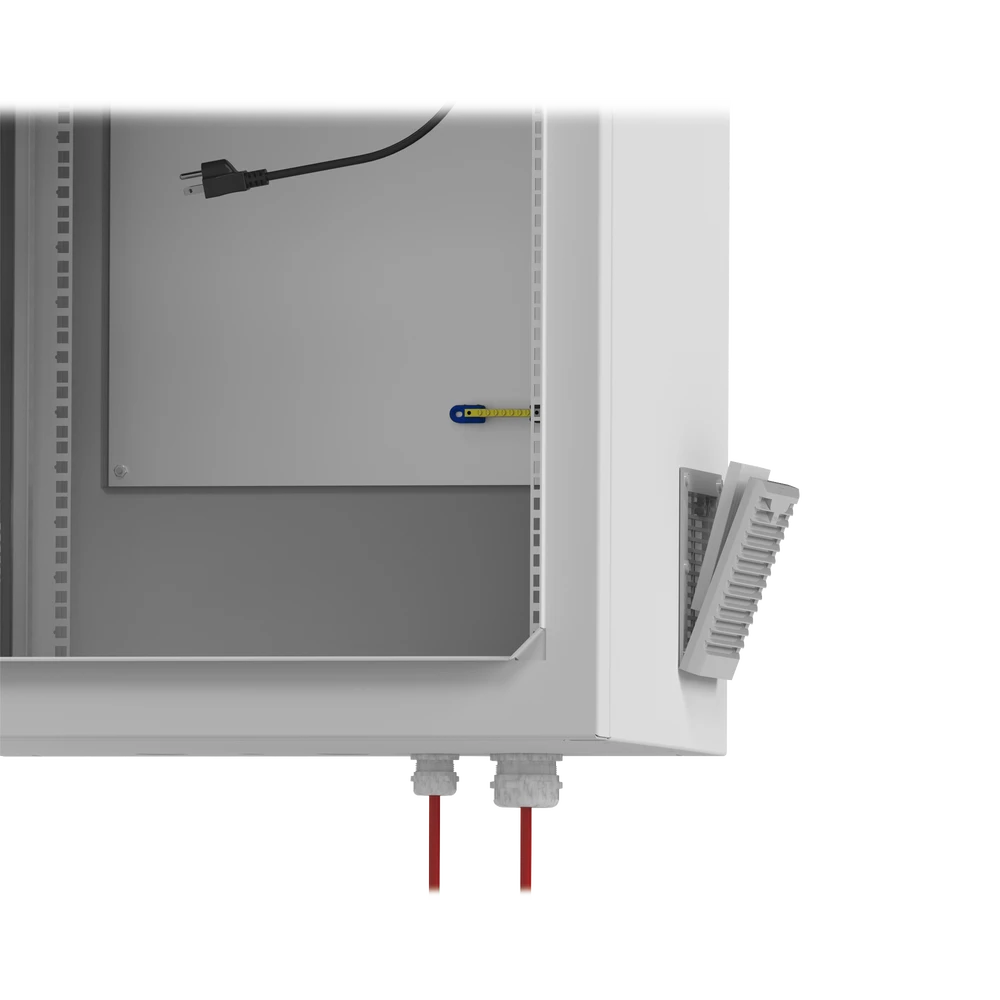 GABINETE DE EXTERIOR CON RACK DE 19 DE 24U CON VENTILADORES Y TERMOSTATO (MONTAJE A POSTE O TORRE SE VENDE POR SEPARADO).-Racks y Gabinetes-LINKEDPRO BY EPCOM-Bsai Seguridad & Controles