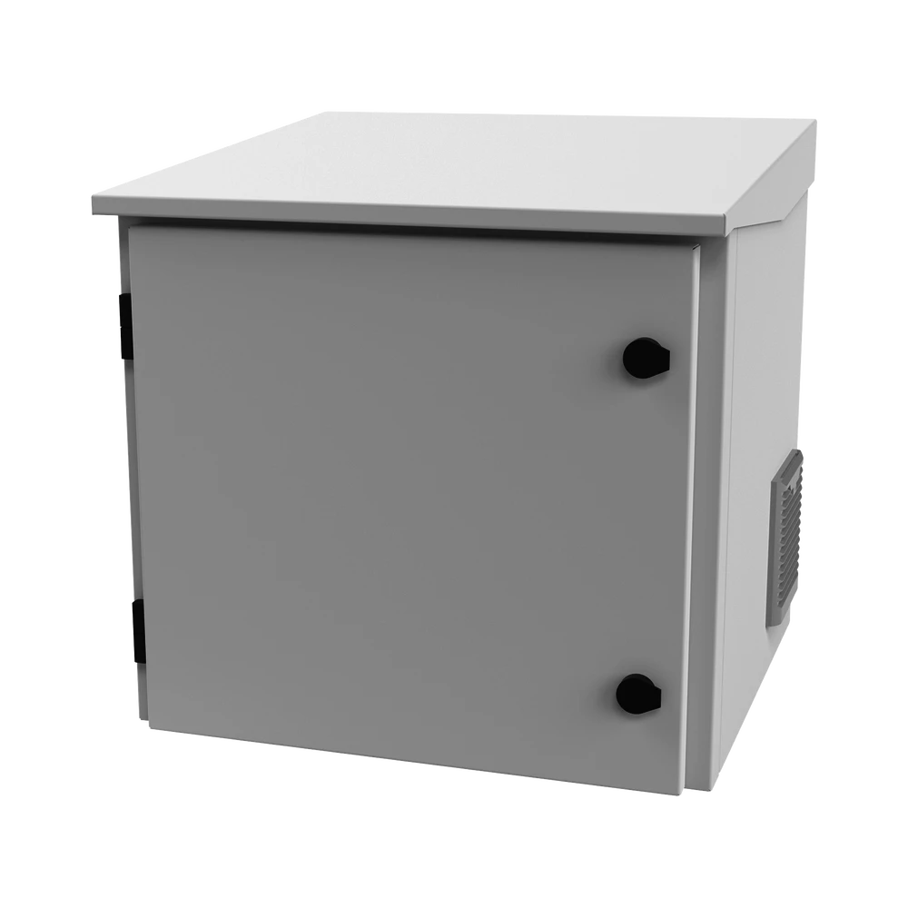 GABINETE DE EXTERIOR CON RACK DE 19 DE 9UR CON VENTILADORES Y TERMOSTATO (MONTAJE A POSTE O TORRE SE VENDE POR SEPARADO).-Racks y Gabinetes-LINKEDPRO BY EPCOM-Bsai Seguridad & Controles