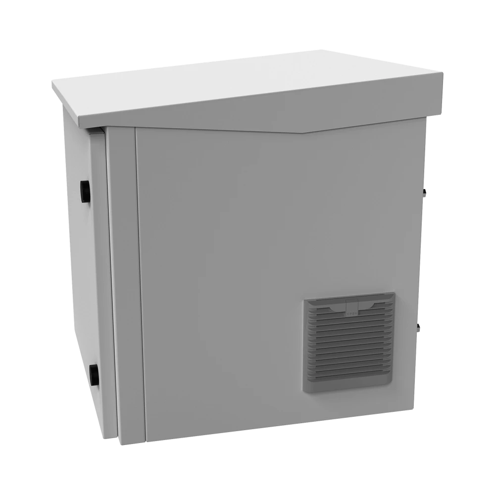 GABINETE DE EXTERIOR CON RACK DE 19 DE 9UR CON VENTILADORES Y TERMOSTATO (MONTAJE A POSTE O TORRE SE VENDE POR SEPARADO).-Racks y Gabinetes-LINKEDPRO BY EPCOM-Bsai Seguridad & Controles