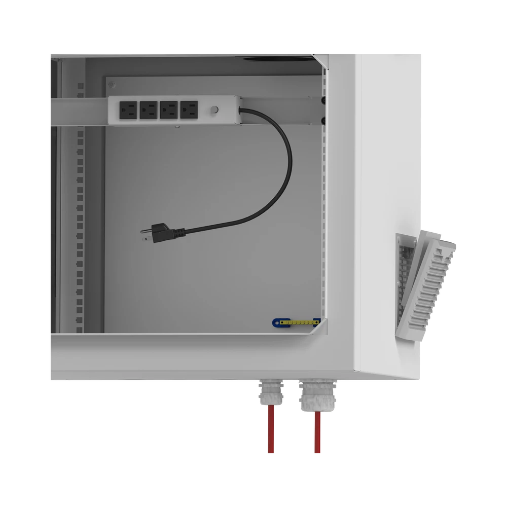 GABINETE DE EXTERIOR CON RACK DE 19 DE 9UR CON VENTILADORES Y TERMOSTATO (MONTAJE A POSTE O TORRE SE VENDE POR SEPARADO).-Racks y Gabinetes-LINKEDPRO BY EPCOM-Bsai Seguridad & Controles