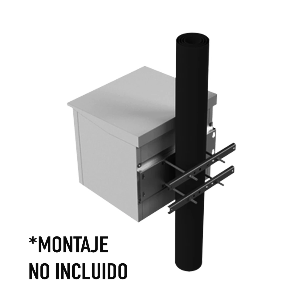 GABINETE DE EXTERIOR CON RACK DE 19 DE 9UR CON VENTILADORES Y TERMOSTATO (MONTAJE A POSTE O TORRE SE VENDE POR SEPARADO).-Racks y Gabinetes-LINKEDPRO BY EPCOM-Bsai Seguridad & Controles