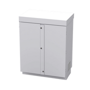 GABINETE DE LÁMINA GALVANIZADA PARA BATERÍAS (HASTA 12 BATERÍAS PL110D12) Y EQUIPO DE COMUNICACIÓN.-Gabinetes y Carcasas-EPCOM INDUSTRIAL-Bsai Seguridad & Controles