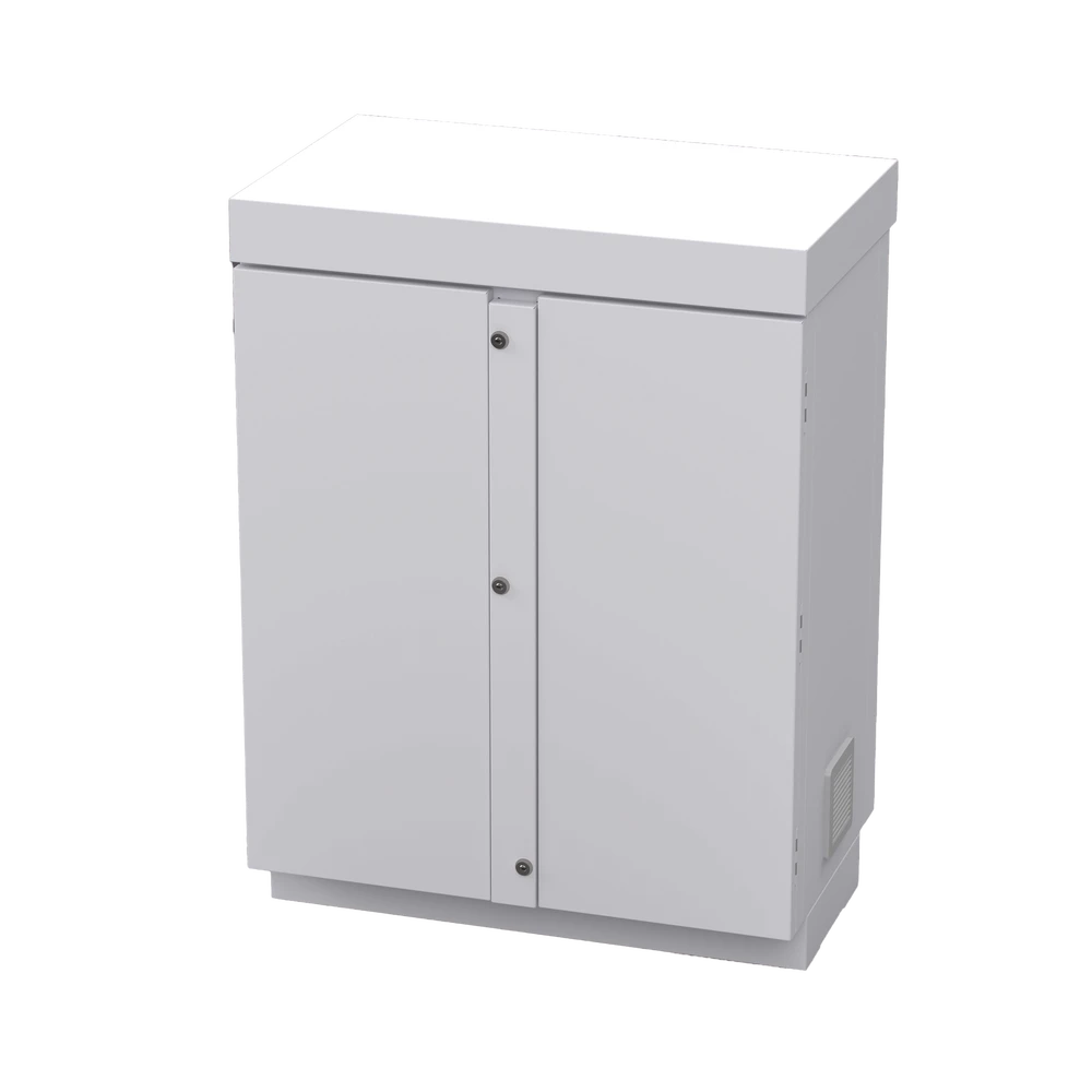 GABINETE DE LÁMINA GALVANIZADA PARA BATERÍAS (HASTA 12 BATERÍAS PL110D12) Y EQUIPO DE COMUNICACIÓN.-Gabinetes y Carcasas-EPCOM INDUSTRIAL-Bsai Seguridad & Controles