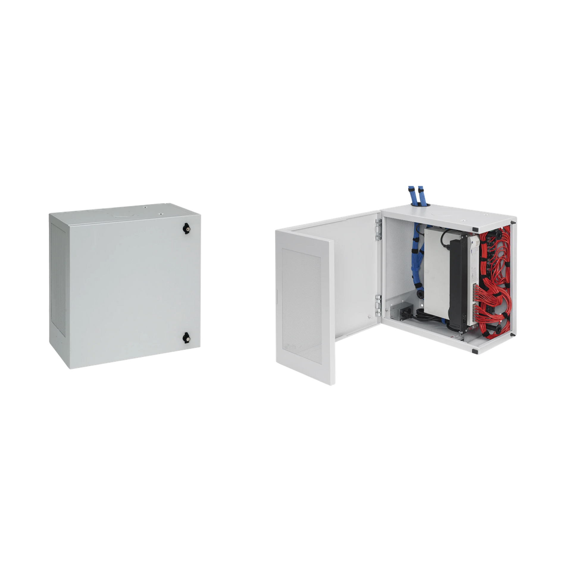 GABINETE DE MONTAJE EN PARED L-BOX, 610 X 610 X 313 MM, DE ACERO, 6 UR, COLOR GRIS-Racks y Gabinetes-HOFFMAN-Bsai Seguridad & Controles