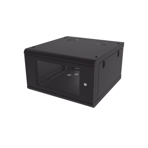 GABINETE DE PARED CON PUERTA DE CRISTAL TEMPLADO, 635 MM DE PROFUNDIDAD, 6U RACK DE 19'', ACERO REFORZADO-Racks y Gabinetes-LINKEDPRO-SR-1906-GN2G-Bsai Seguridad & Controles