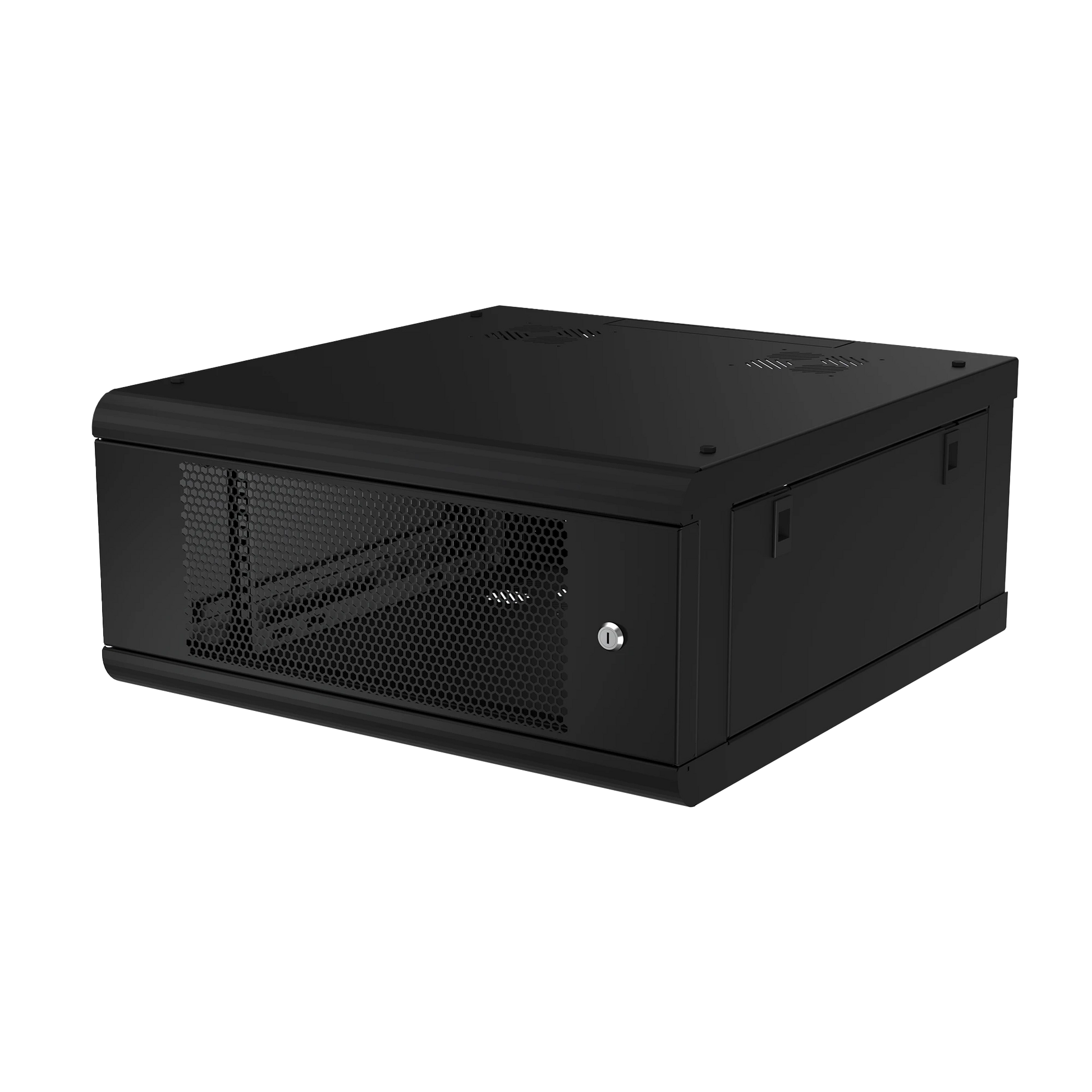 GABINETE DE PARED CON PUERTA PERFORADA, 635MM DE PROFUNDIDAD, 4U RACK DE 19'', ACERO REFORZADO-Racks y Gabinetes-LINKEDPRO-SR-1904-GN2P-Bsai Seguridad & Controles