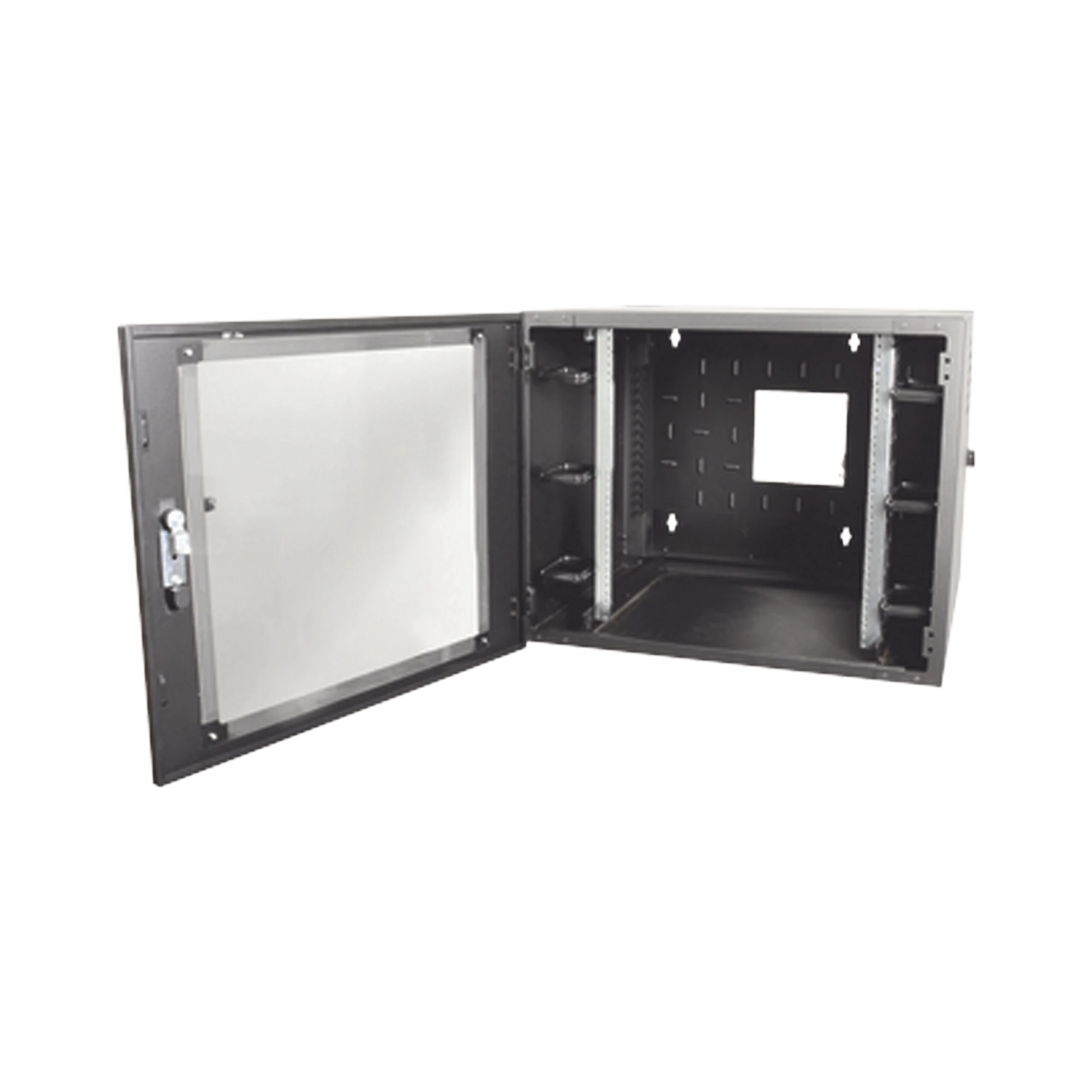 GABINETE DE PARED ESTÁNDAR DE 19IN, ABATIBLE, DE 12 UR, 762 MM DE PROFUNDIDAD, COLOR NEGRO-Racks y Gabinetes-SIEMON-Bsai Seguridad & Controles