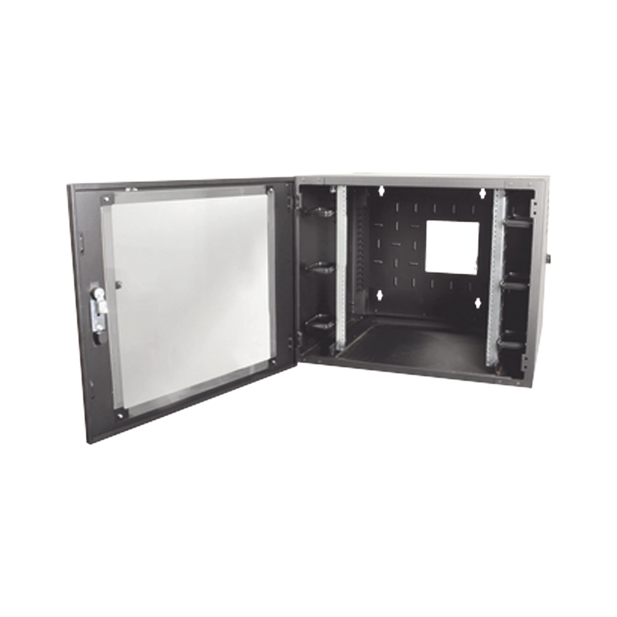 GABINETE DE PARED ESTÁNDAR DE 19IN, ABATIBLE, DE 12 UR, 762 MM DE PROFUNDIDAD, COLOR NEGRO-Racks y Gabinetes-SIEMON-Bsai Seguridad & Controles