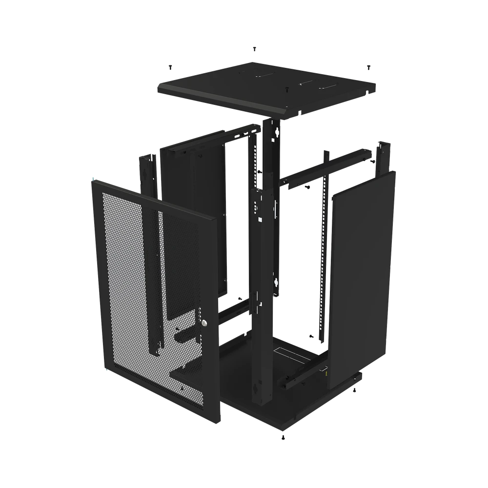 GABINETE DE PARED FIJO, PUERTA PERFORADA, RACK 19 DE 16 UR.-Racks y Gabinetes-LINKEDPRO BY EPCOM-Bsai Seguridad & Controles