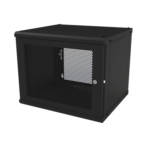 GABINETE DE PARED FIJO, PUERTA PERFORADA, RACK 19 DE 9 UR.-Racks y Gabinetes-LINKEDPRO BY EPCOM-SR-1909-GFP-VR2-Bsai Seguridad & Controles