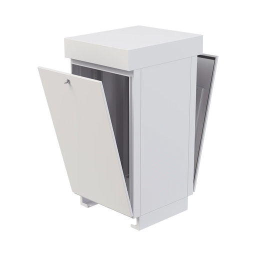 GABINETE DE PISO USO EXTERIOR IP-54 DE 19 20 UR, DOBLE PUERTA, POSTES FRONTALES E INTERMEDIOS AJUSTABLES.-Racks y Gabinetes-LINKEDPRO BY EPCOM-Bsai Seguridad & Controles