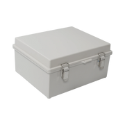 GABINETE DE PLÁSTICO ABS, USO EN INTEMPERIE (170 X 220 X 110 MM) CIERRE POR BROCHE.-Racks y Gabinetes-PRECISION-Bsai Seguridad & Controles